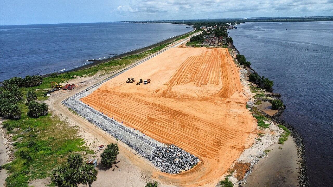 Vue d'artiste du futur port en eau profonde de Banana